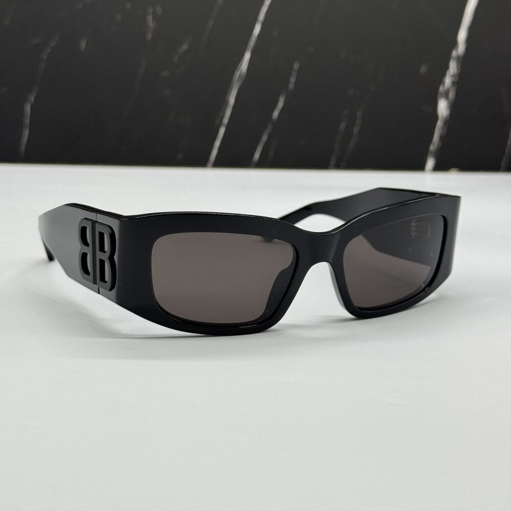 NEW BALENCIAGA BB0360S 001 SUNGLASSES BLACK WOMEN EYEWEAR - Picture 4 of 10